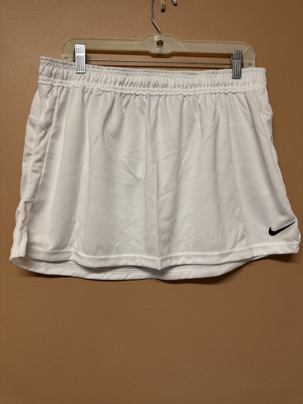 Nike Dri-FIT White Athletic Tennis Skirt Drawstring Waist XL NWT